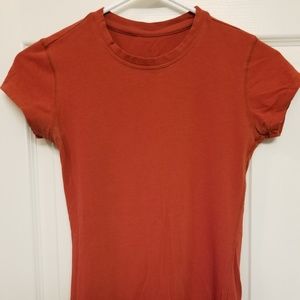 Burnt Orange Forever 21 Cap Sleeve Top